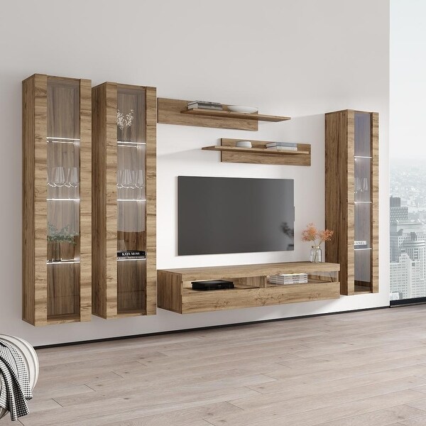 Fly CD2 35TV Wall Mounted Floating Modern Entertainment Center