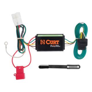 CURT Custom Vehicle-Trailer Wiring Harness 4-Flat Select Subaru Vehicles OEM Tow Package Required Quick T-Connector 56040