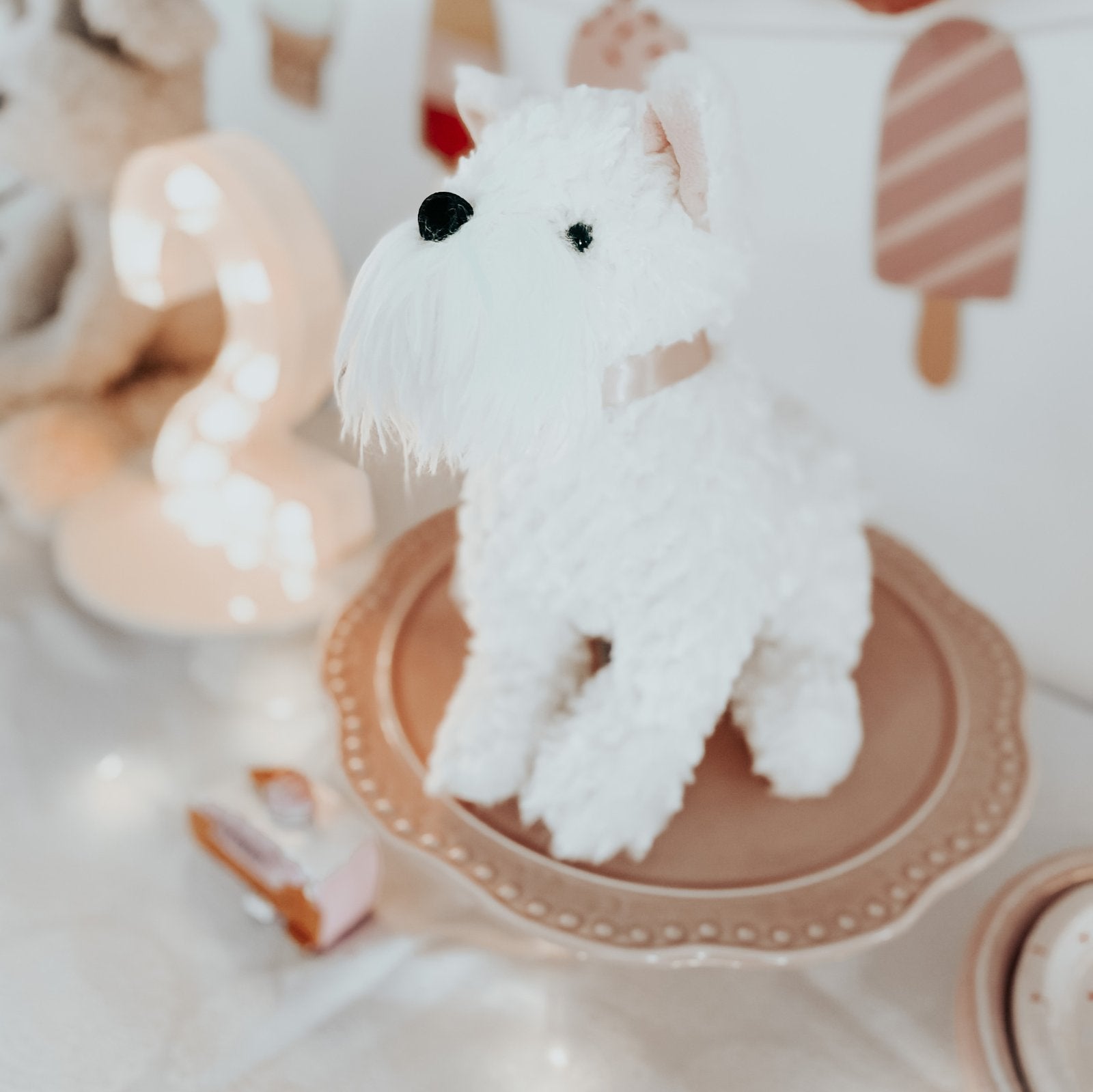 Wes Cream Westie Dog Plush Toy