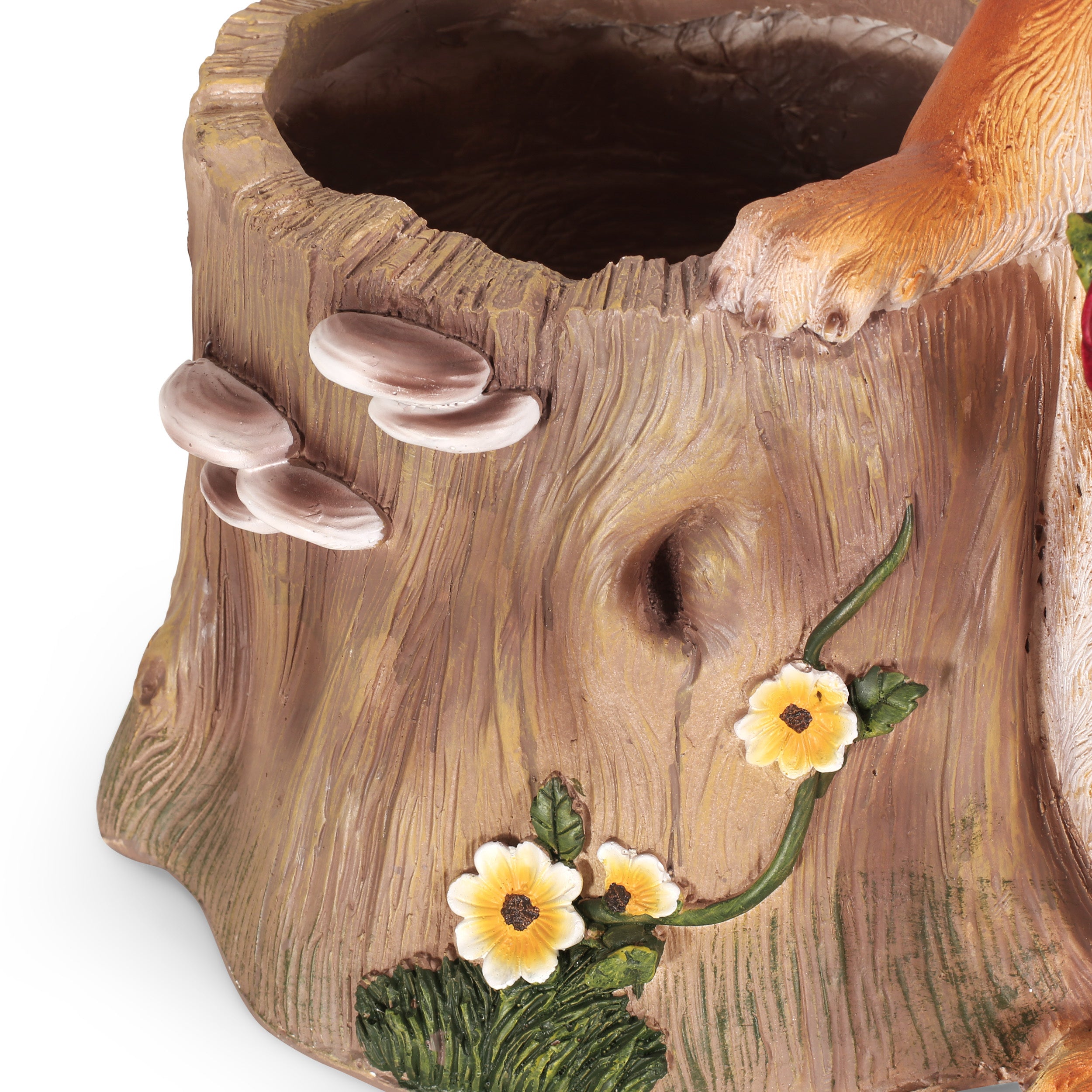 Wallen Outdoor Decorative Squirrel Planter, Brown