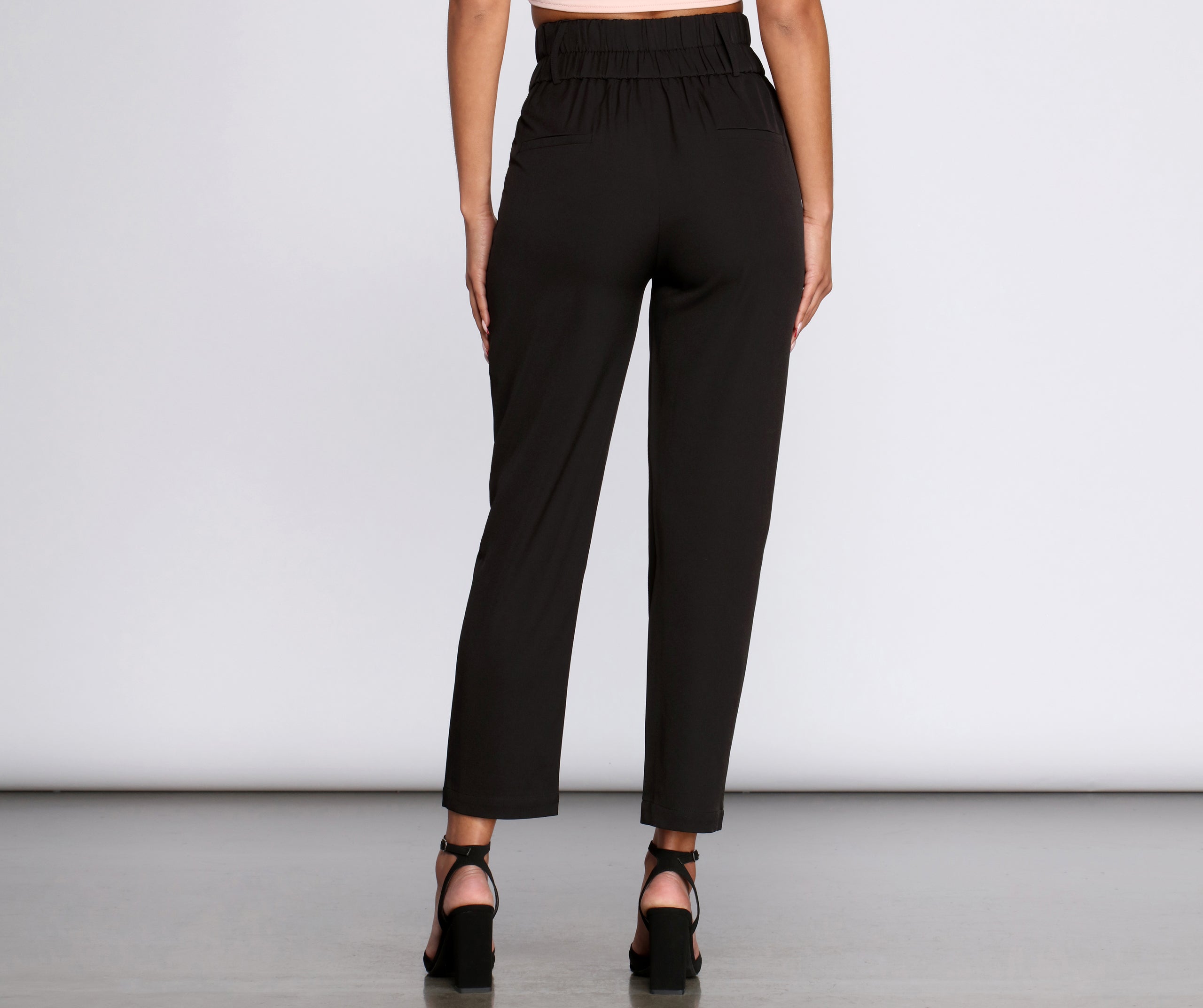 Make It High Waist Tapered Pants