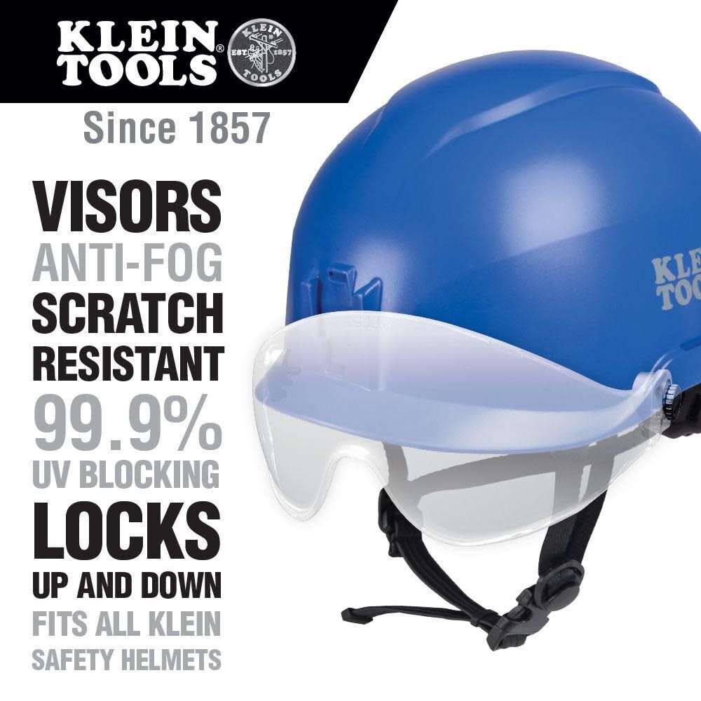 Klein Tools Safety Helmet Visor Clear VISORCLR from Klein Tools