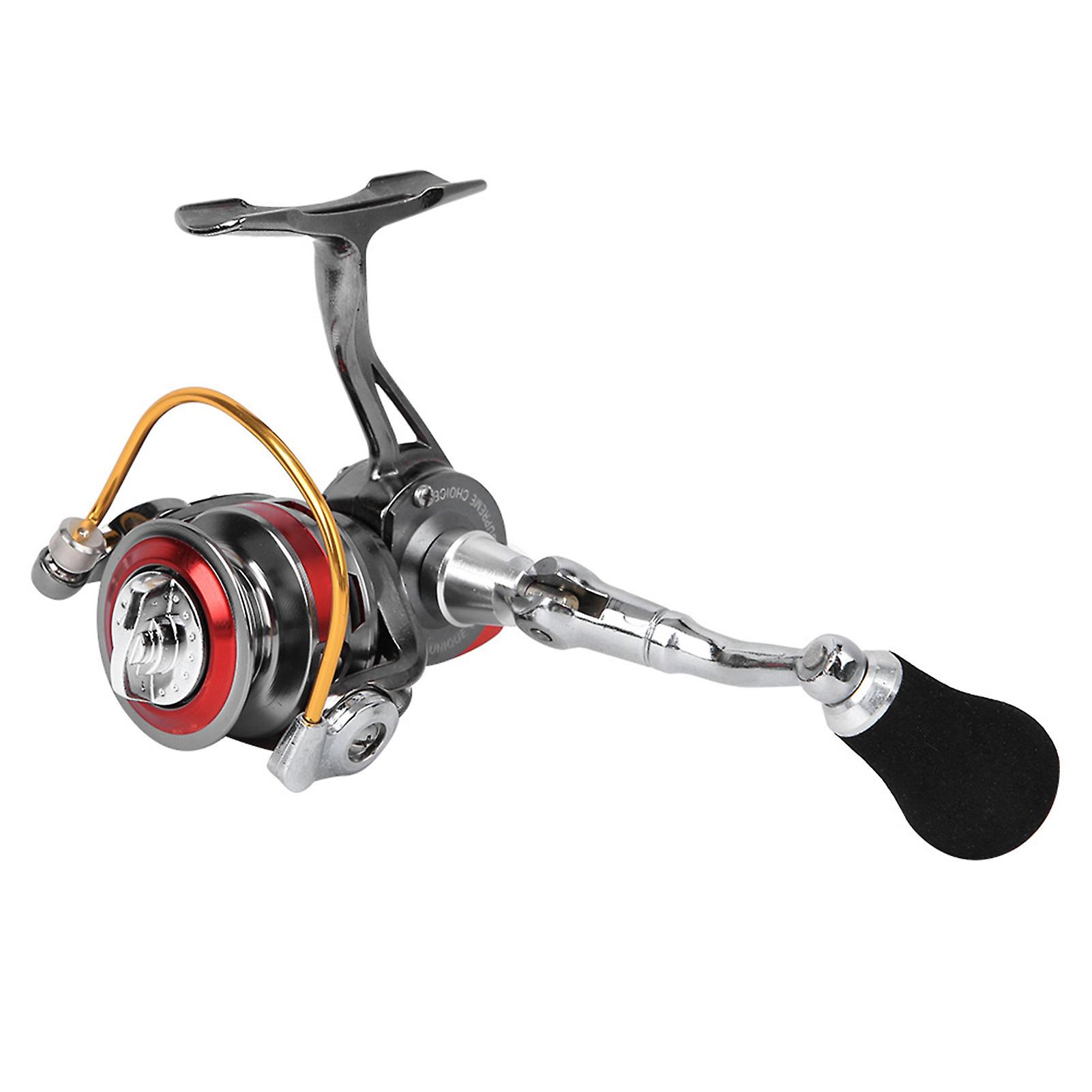 All Metal Mini Ice Winter Rock Sea Fishing Lure Spinning Reel Fishing Ling Wheel Tacklered