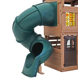 Swing-N-Slide Playsets Quick Connect Tube Slide for 5 ft. Decks - Green WS 5040-G