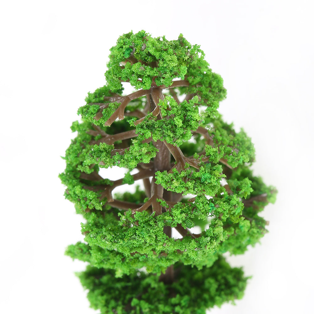 60pcs Mini Green Trees Scale Architectural Models Train Railways Landscape Scenery Layout Garden Decoration Tree Toys