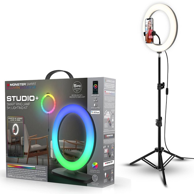 Monster Smart Studio And Ring Light With Clock Function