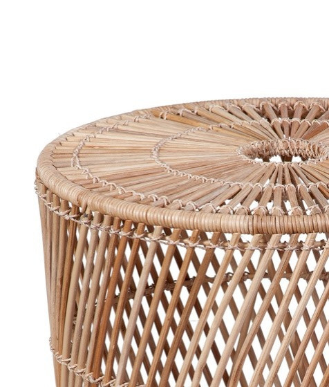 Aleyna Round End Table   Tropical   Side Tables And End Tables   by Kolibri Decor  Houzz