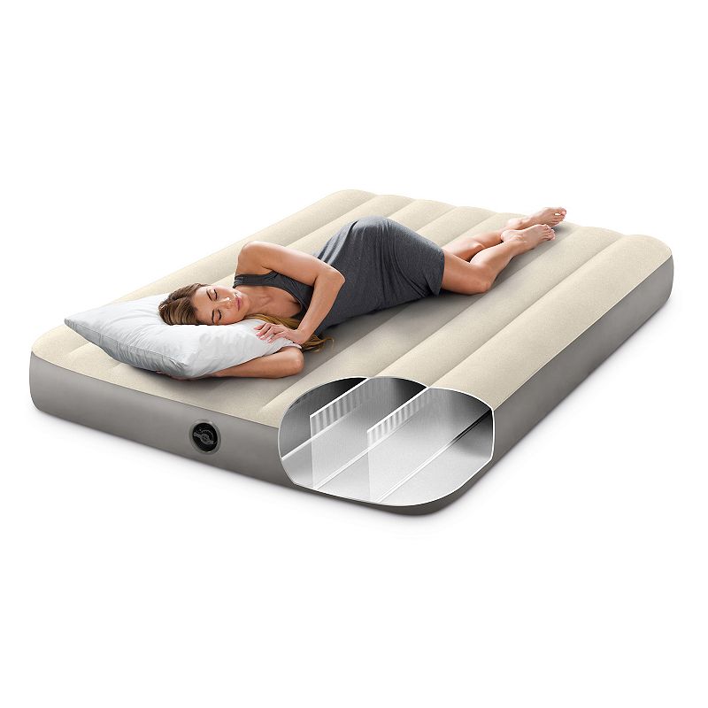 Intex 64102E Dura-Beam Standard Series Single Height Inflatable Airbed， Full