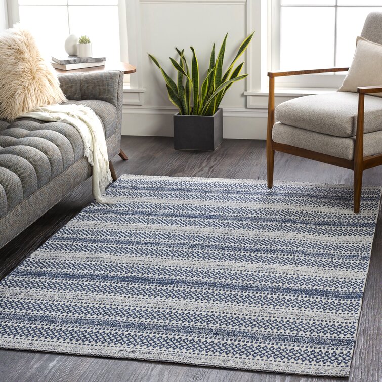 Capen Cotton Navy Blue/Ivory Rug