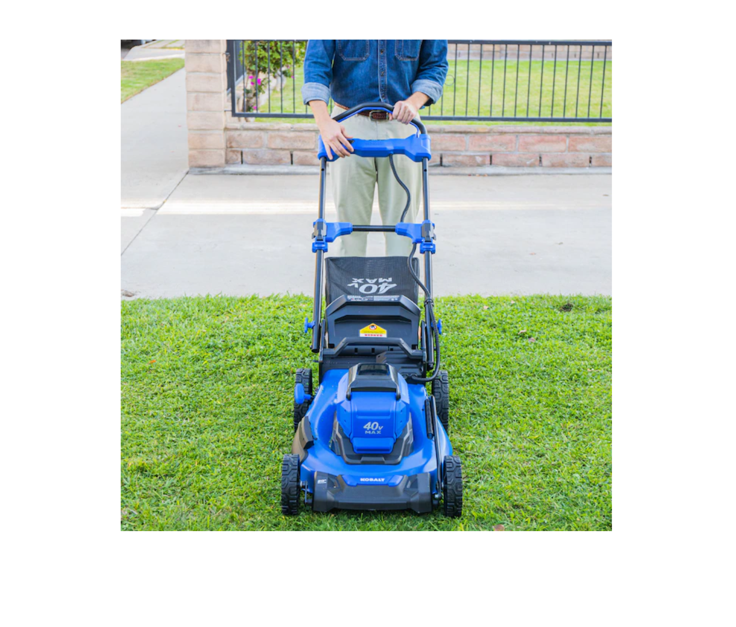 Kobalt KPM 1040A-03 Gen4 40-volt Brushless 20-in Cordless Electric Lawn Mower 6 Ah (Battery and Charger Included)