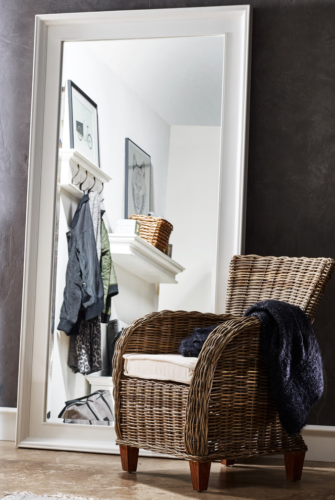 Baroness Chair With Seat Cushion  Natural Gray   Tropical   Armchairs And Accent Chairs   by Nova Solo Furniture  Houzz