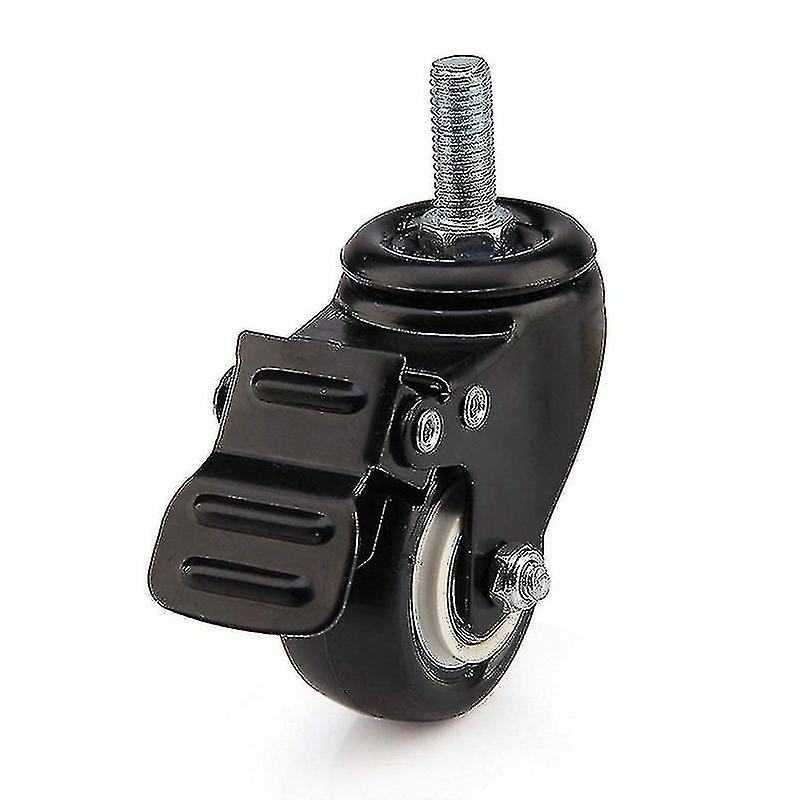 4 X Heavy Duty 50mm Pu Swivel Castor Wheels Trolley Furniture Caster