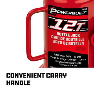 Powerbuilt 12 -Ton Bottle Jack 647501