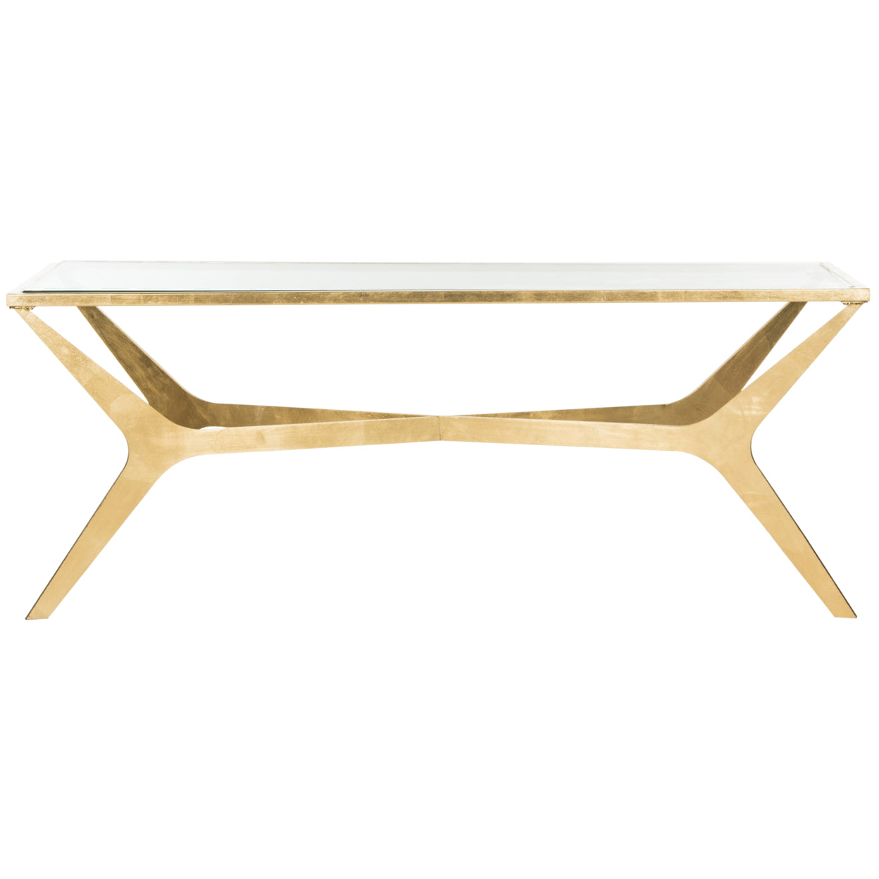 Safavieh Edythe Gold Leaf Coffee Table