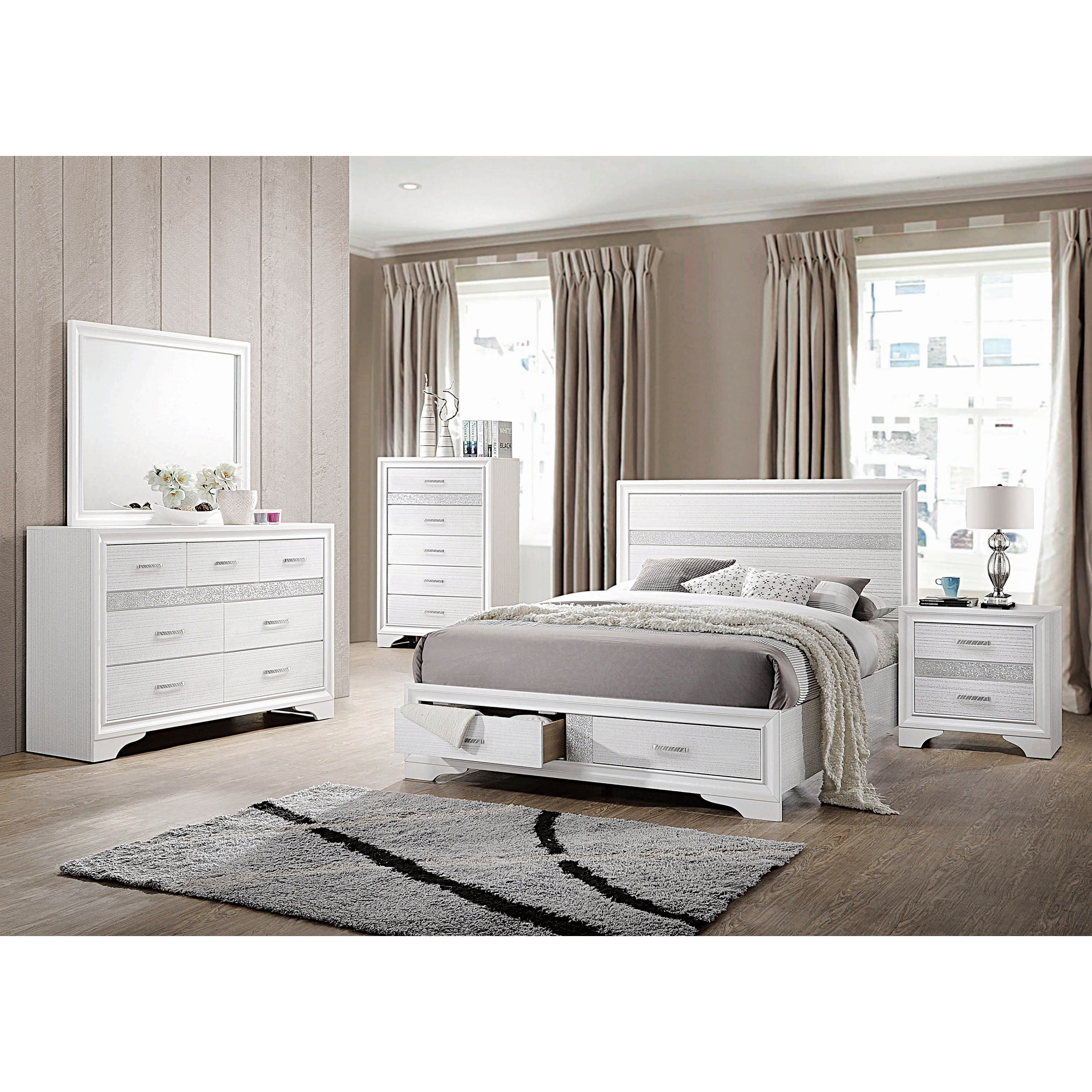 Corbin 3-piece Storage Bedroom Set with Dresser - - 35553508