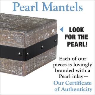 Pearl Mantels 4 ft. Gristmill Finish Cap-Shelf Mantel RPS4836563D