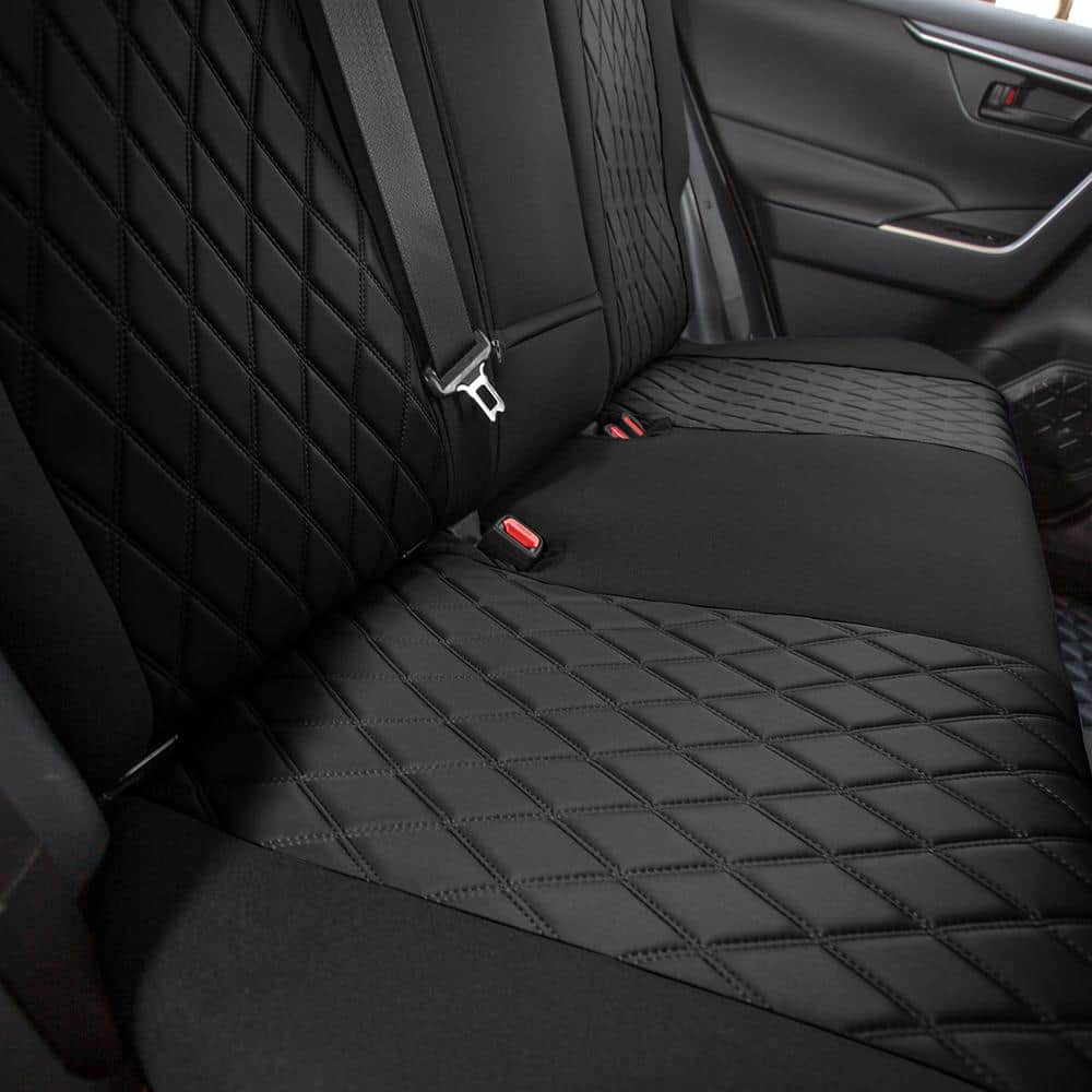 FH Group Neosupreme Custom Fit Seat Covers for 2019-2022 Toyota Rav4 LE to XLE to Limited DMCM5011BLACK-FULL