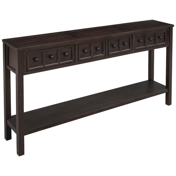 Rustic Entryway Console Table， 60