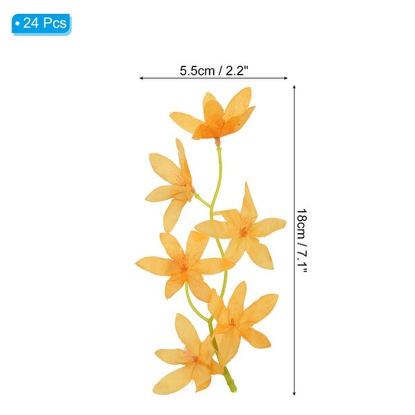 7 Inch Artificial Orchid Flower Floating Candles Simulation Flower