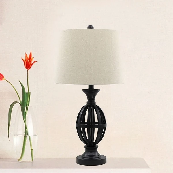 Fangio Lighting's 6284 in Madison Bronze Table Lamp with Decorator Shade