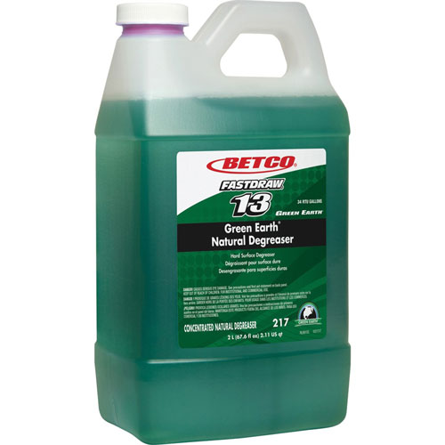 Betco FASTDRAW Natural Degreaser | Concentrate Liquid， 67.6 fl oz (2.1 quart)， 4