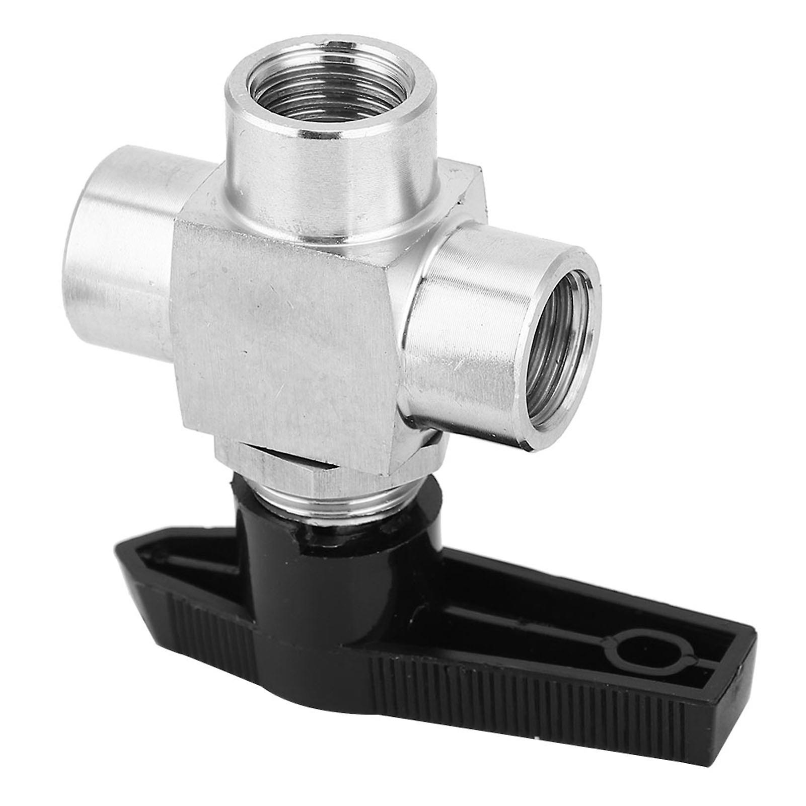 3 Way Ball Valve Bspp Female Thread Stainless Steel Valve For Water Pipe Flow Controlbspp 1/4in