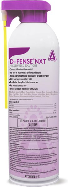 CSI D-Fense Nxt Farm Animal Insecticide Aerosol， 15-oz bottle