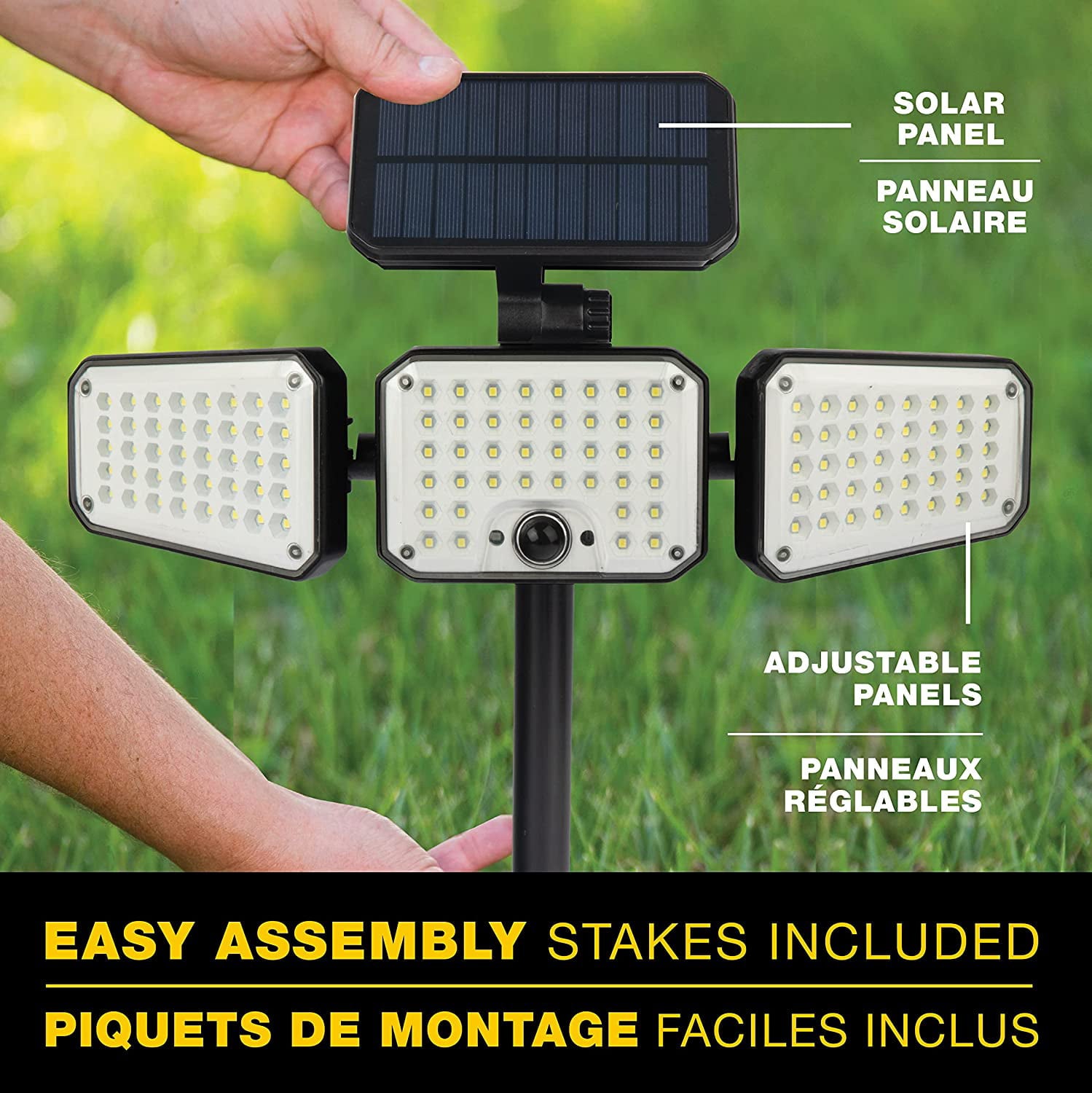 Bionic Floodlight Max Solar Floodlight Motion activated Solar Light 2 Packs