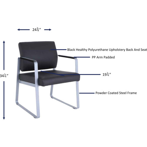 Lorell Healthcare Seating Guest Chair (66996)