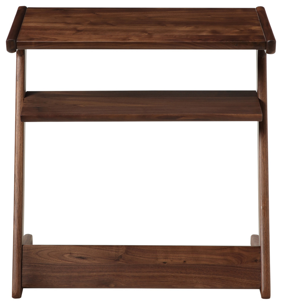 21.5 Inch Accent Table Walnut Brown Contemporary   Traditional   Side Tables And End Tables   by Sideboards and Things  Houzz