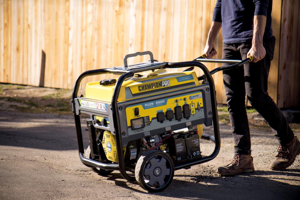 Champion PRO Generator 6500 Watt Professional Grade Portable with CO Shield and Electric Start ;