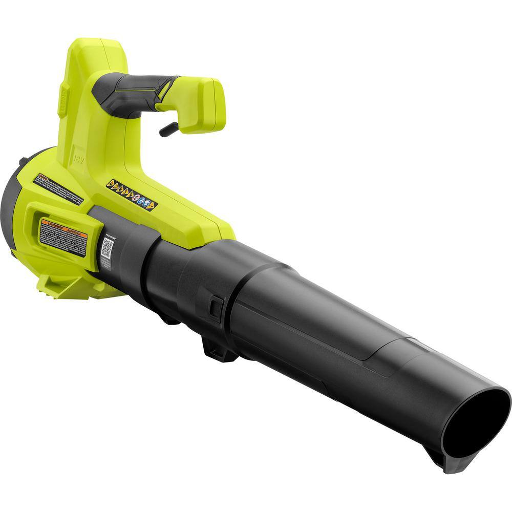 RYOBI ONE+ 18V 13 in. Cordless Battery String TrimmerEdger and 100 MPH 325 CFM Variable Speed Jet Fan Leaf Blower (Tool Only) P20018BTL-BLW