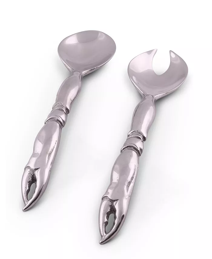 Arthur Court Pewter Crab Claw Salad Serving Set 10 Long