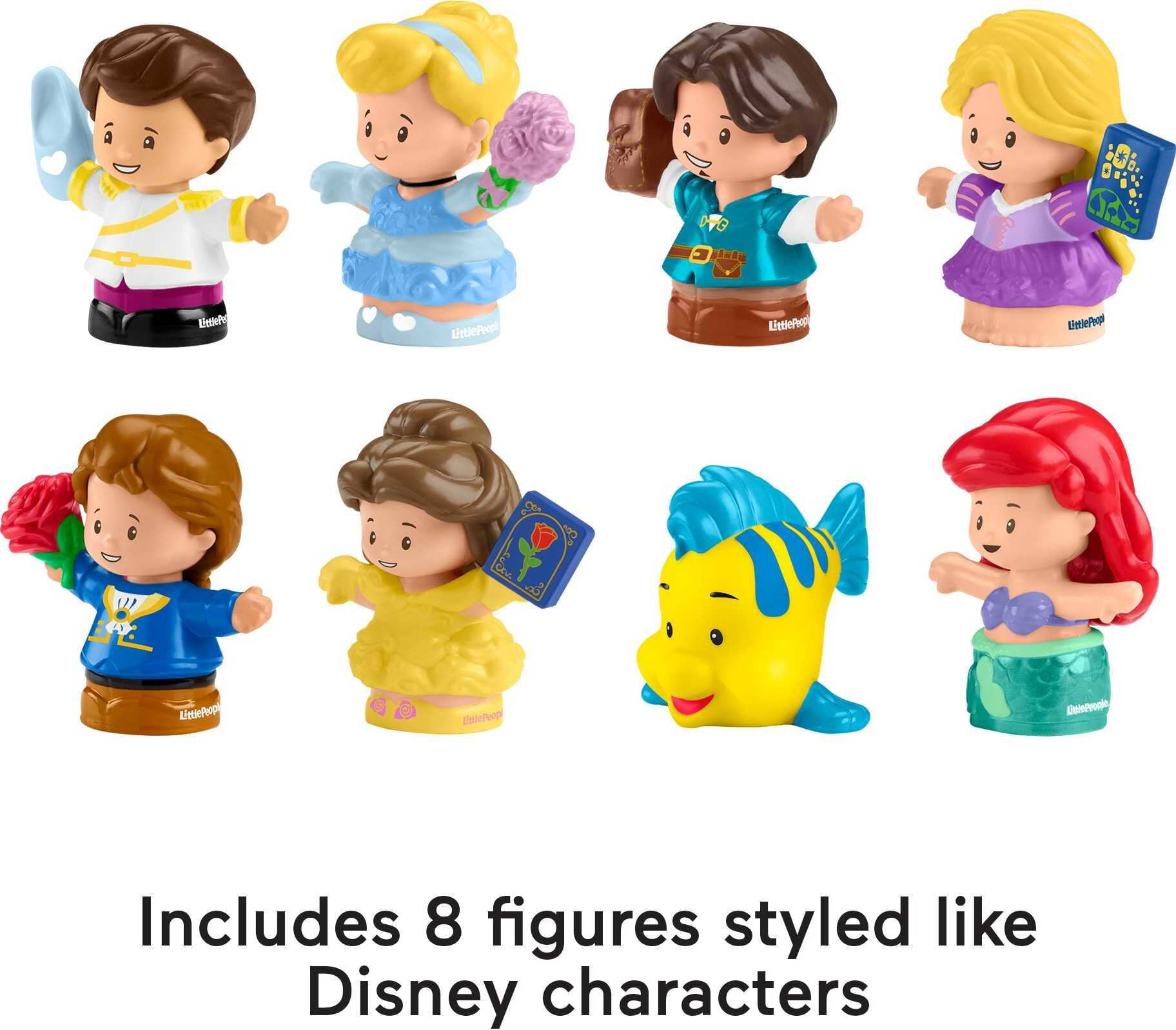 Little People Disney Princess Figure Set by Little People， 8 Toddler Toys