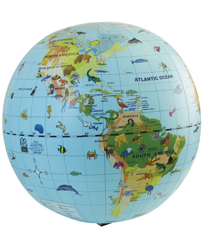 Tedco Toys Animal Quest Giant Inflatable Globe and Game