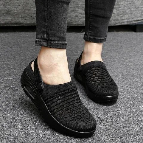 [Clearance Sale 48% OFF] -Women Walking Shoes Air Cushion Slip-On Shoes