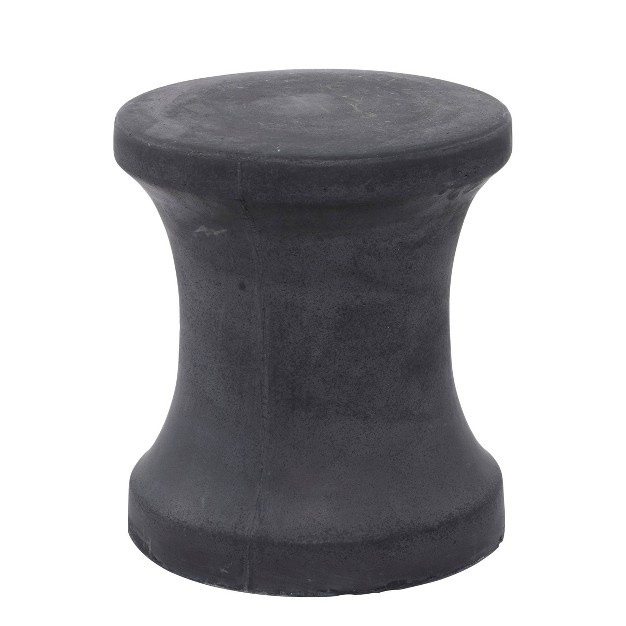 Fiber Clay Patio Garden Stool Dark Gray Olivia amp May