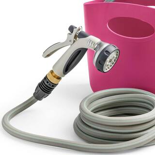 12 in. Dia. x 50 ft. Self Expandable Hose Kit Aquago in Fuchsia GF-80277642-N