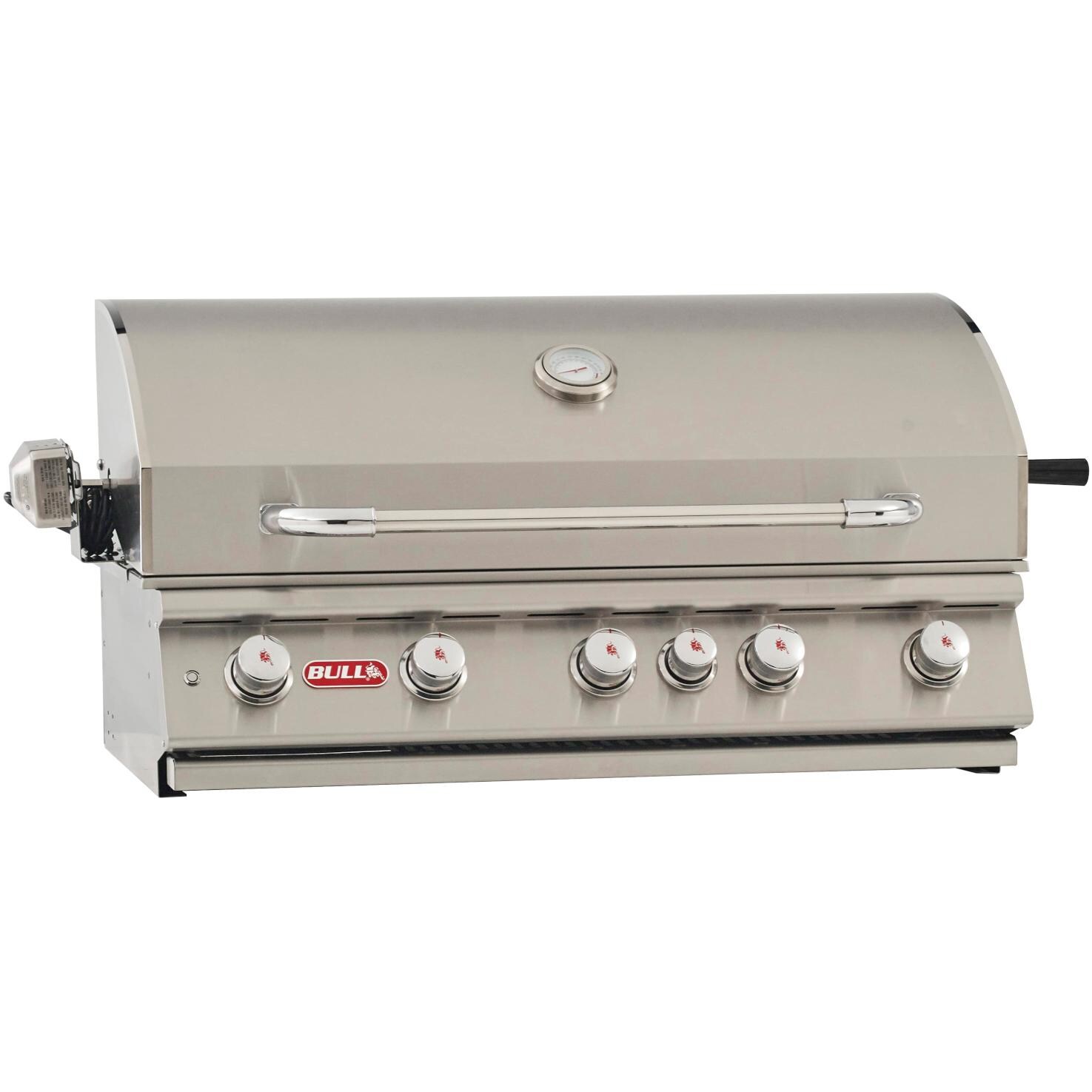 Bull Brahma 38-Inch 5-Burner Built-In Natural Gas Grill With Rotisserie