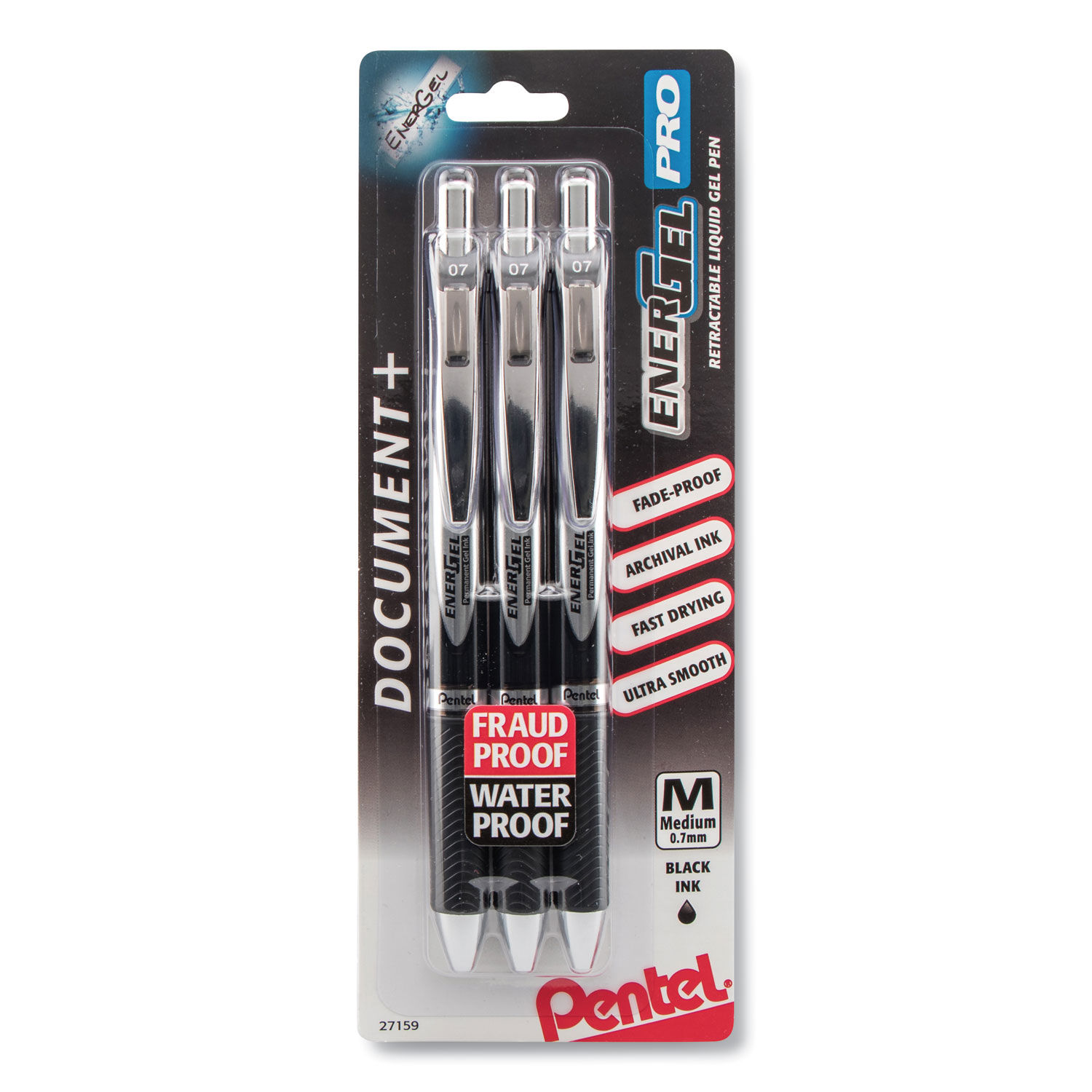 EnerGel PRO Gel Pen by Pentelandreg; PENBLP77BP3A