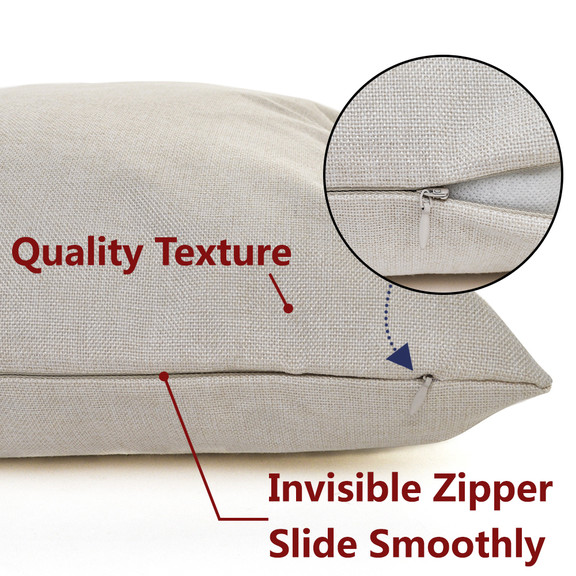 TOPTIE Sublimation Pillow Covers with Pocket  Crea...