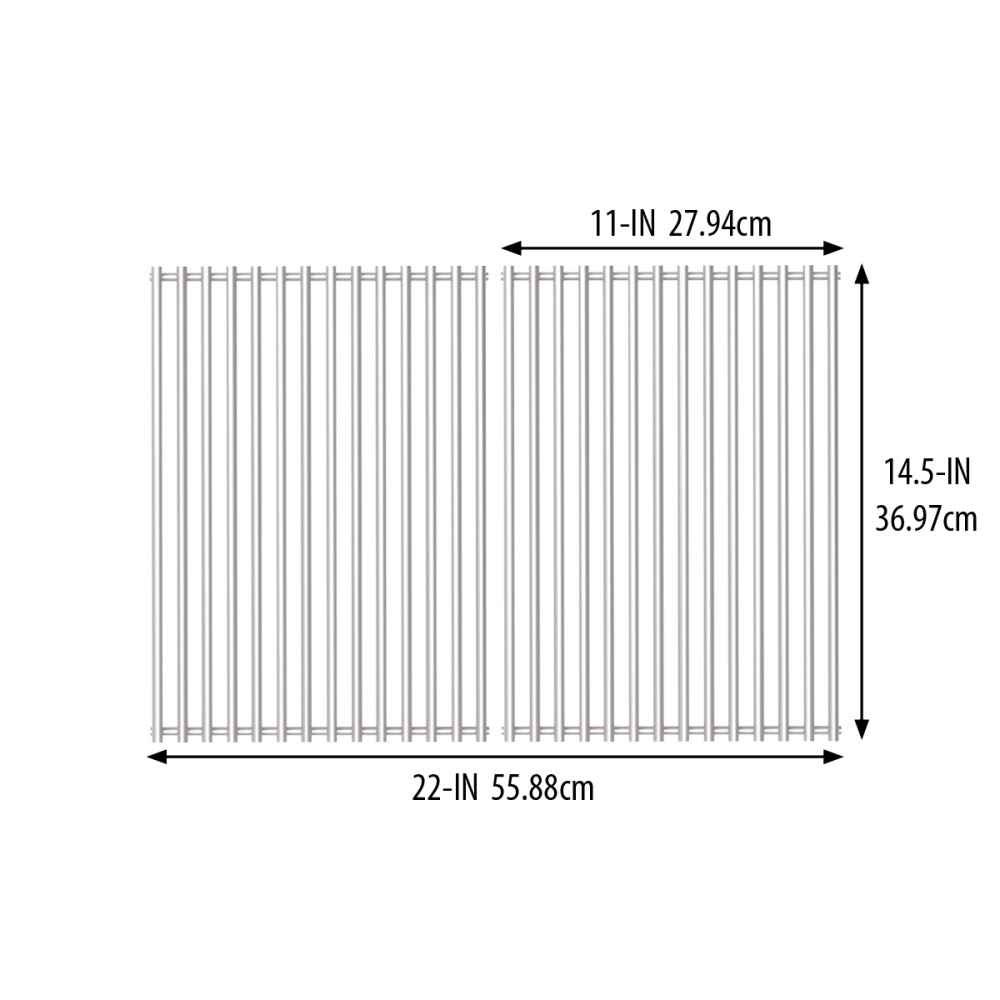 14.5″ X 11″ Stainless steel MONARCH 300/CROWN (T32) Cooking Grids ; 2pc