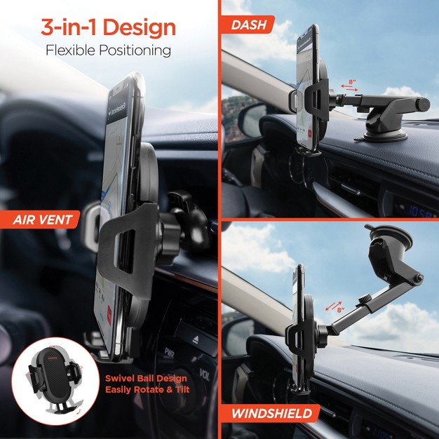 Hypergear 3 in 1 Phone Mount Kit