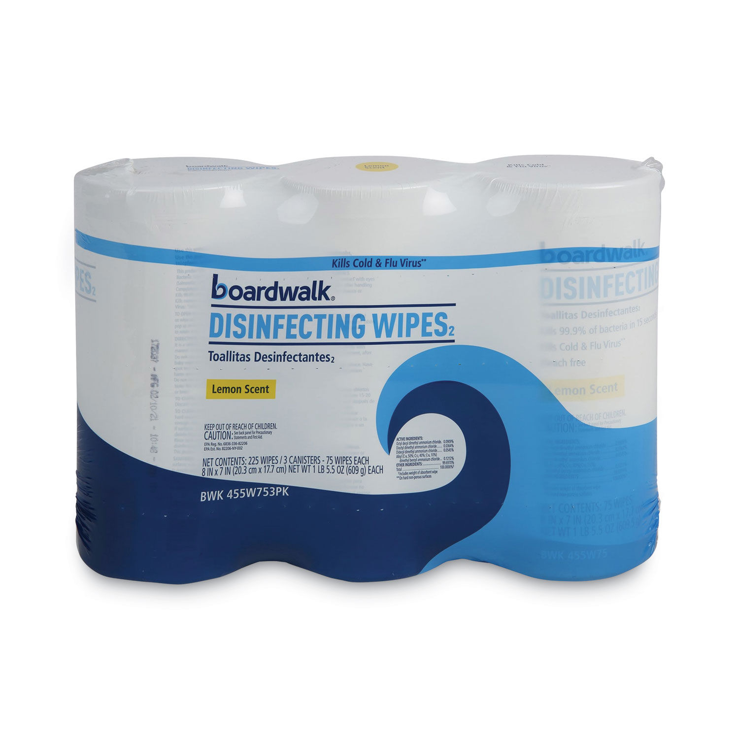 Disinfecting Wipes by Boardwalkandreg; BWK455W753CT