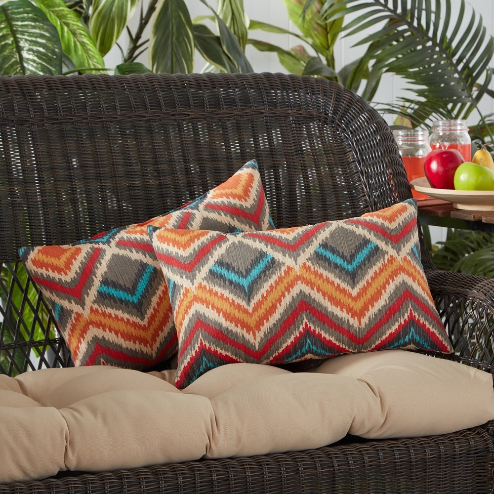 Greendale Global Outdoor Accent Pillow (Set of 2)   19 W x 12 H