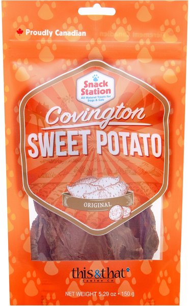 this and that Canine Company Snack Station Premium Covington Sweet Potato Dehydrated Dog Treats