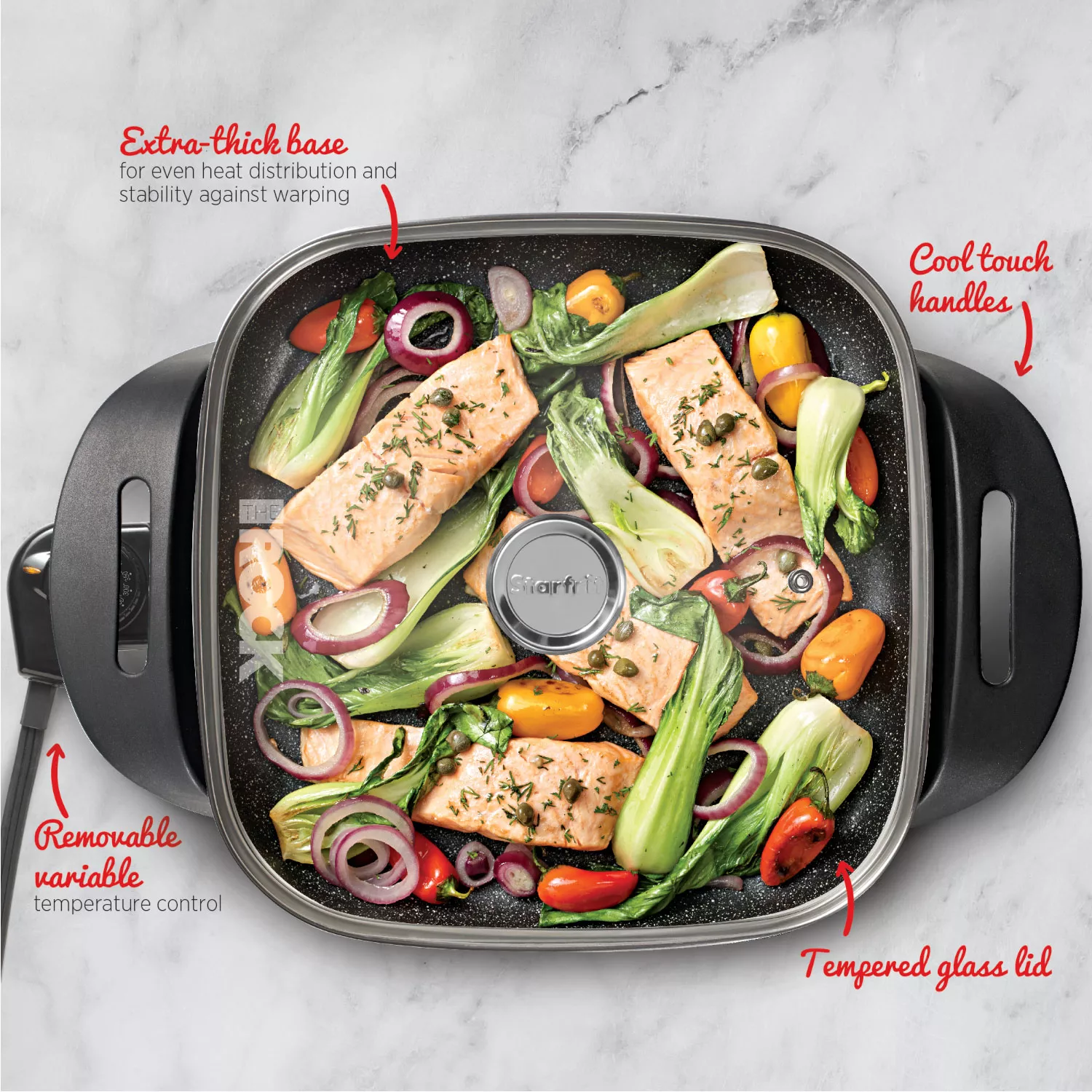 The Rock by Starfrit 12 x 12 Electric Skillet