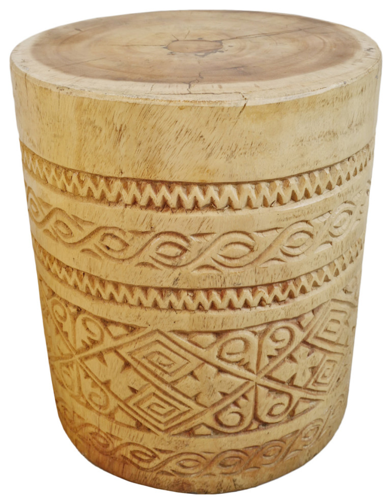 Java Natural Side Table Stand   Rustic   Side Tables And End Tables   by Design Mix Furniture  Houzz