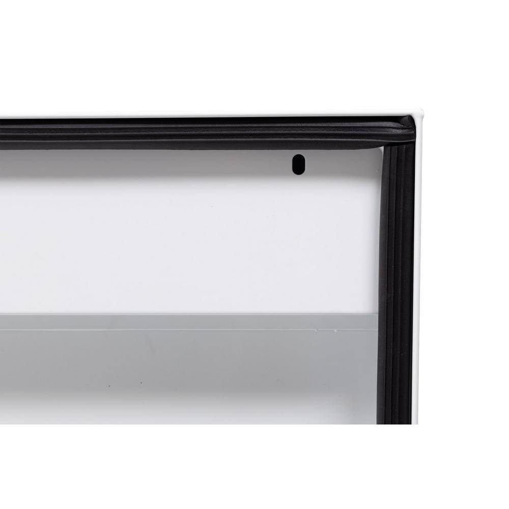 Weather Guard 41 in. White Steel Short Lo- Side Truck Tool Box 185-3-03