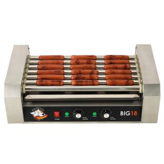 Funtime 187 sq. in. Stainless Steel Hot Dog Roller Grill RDB18SS